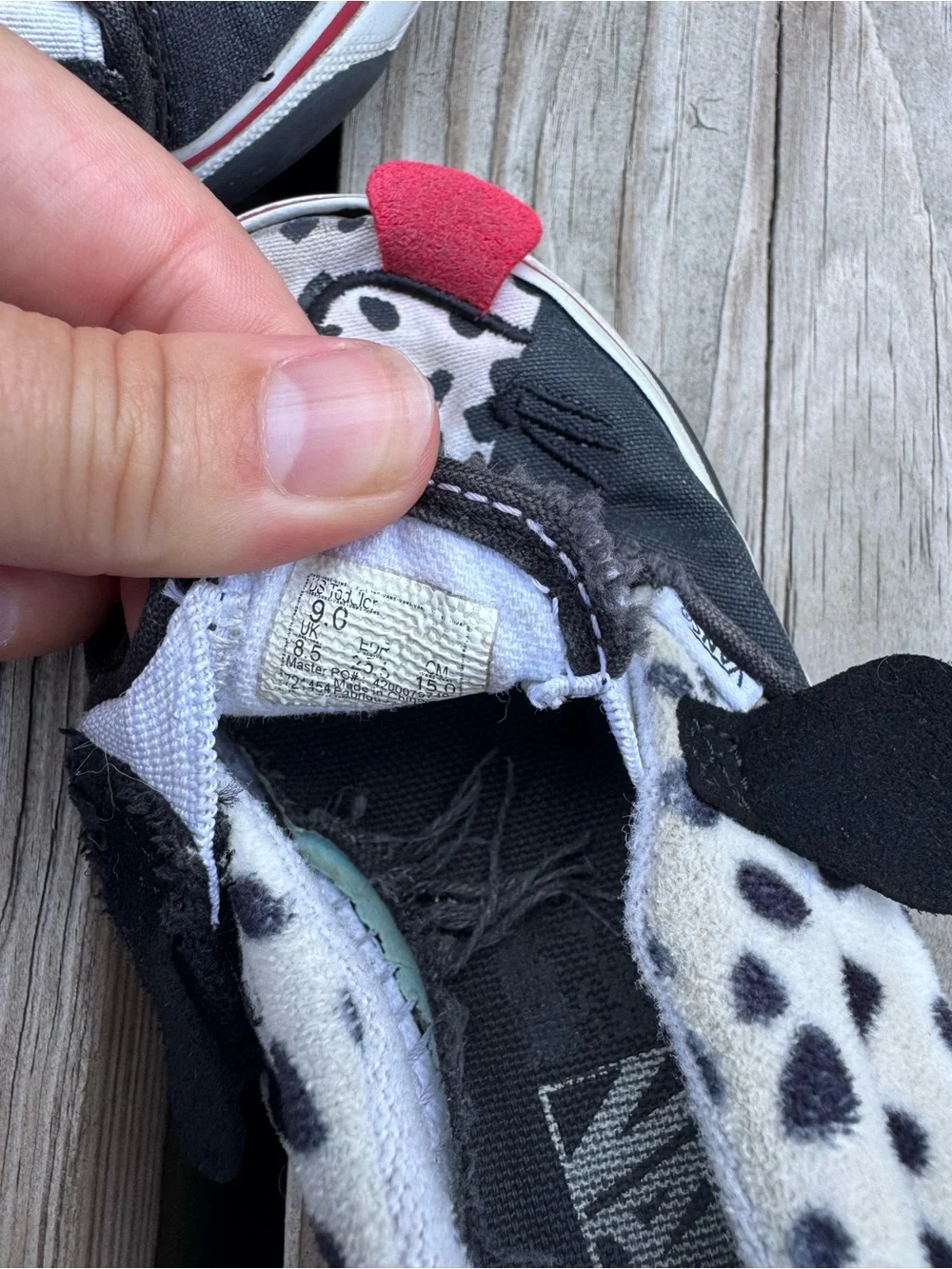 Toddler Dalmatian Vans slip-on Sneakers